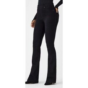 Spanx Jeans XL Black Shaping EveryWear Flare Pull On Pants 20326R Neutral